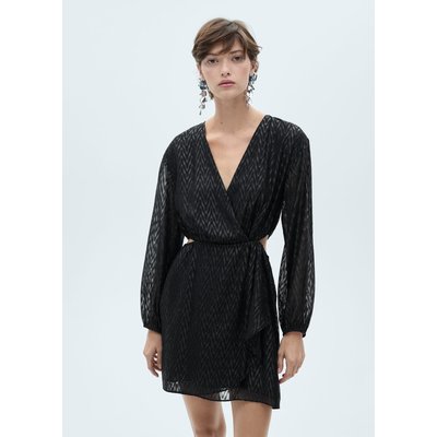 Robe portefeuille noire mango La Redoute