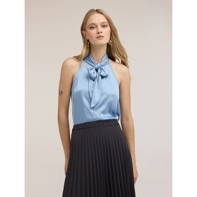 Top en satin avec nœud MOTIVI