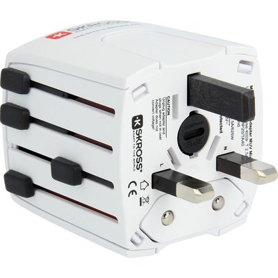 Adaptateur De Voyage De Voyage Universel Blanc SKROSS