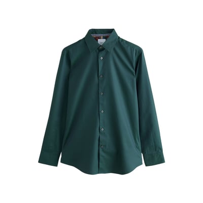 Chemise slim habillée en coton à liseré NEXT