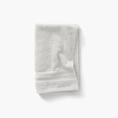 Serviette invité coton LOLA II CARRE BLANC