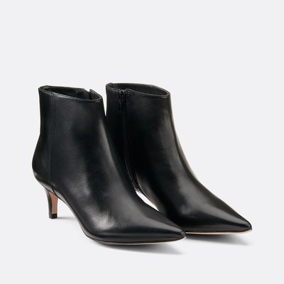 Bottines à petits talons Zivia, cuir COSMOPARIS
