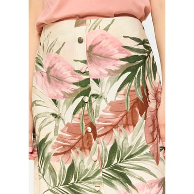Jupe midi à imprimé floral LOLALIZA