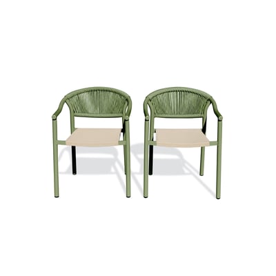 Lot de 2 fauteuils de jardin SUMBA DCB GARDEN