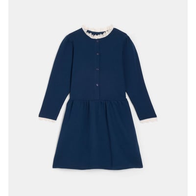 Robe terona coton molletonné et broderie anglaise CADET ROUSSELLE