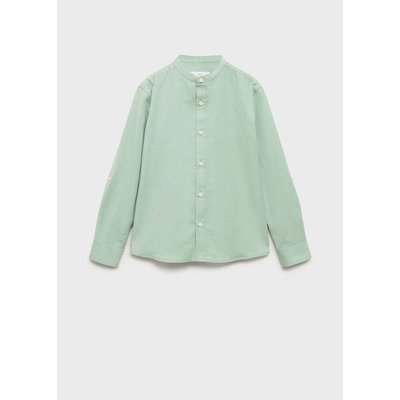 Chemise en coton col mao MANGO KIDS