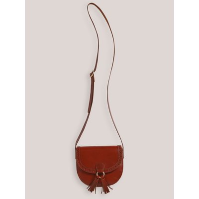 Sac pompon en cuir CYRILLUS