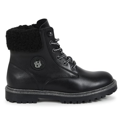 Bottines en cuir lacets et zip BOSS KIDSWEAR