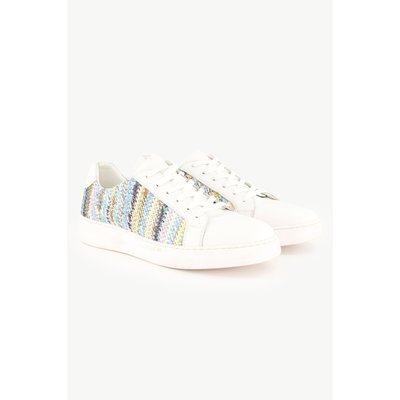 Sneaker en raphia et en cuir ULLA POPKEN