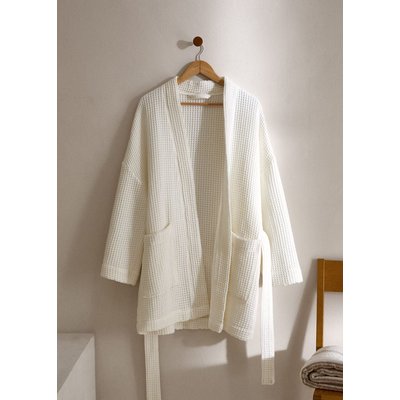 Peignoir 100 % coton gaufré MANGO HOME