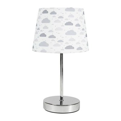 Lampe pied métal argenté Brume DECORATIE