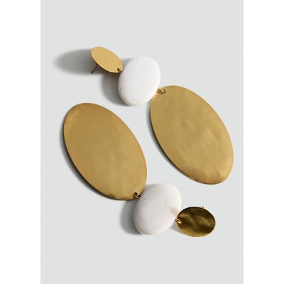 Boucles d'oreilles pendantes perles combinées MANGO
