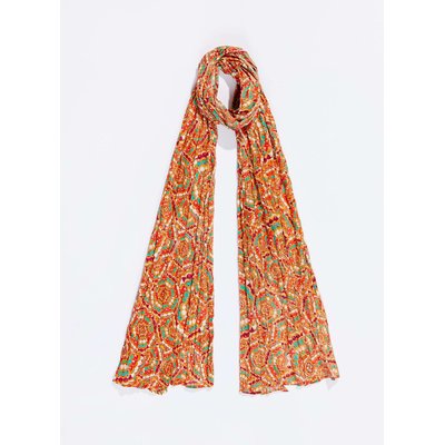 Foulard voile de coton bio imprimée LAVANDI LA FIANCÉE
