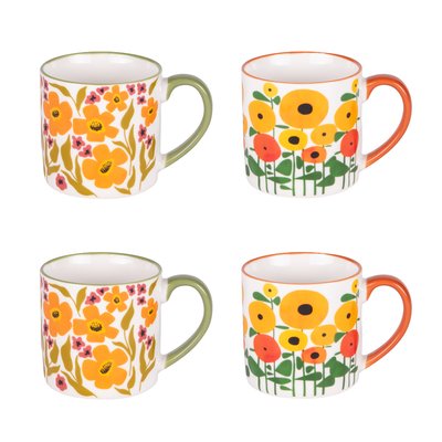Coffret de 4 mugs   35 cl-BLOOM HÉRITAGE TABLE PASSION