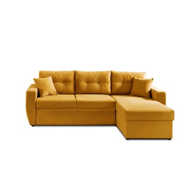 Canapé d'Angle Convertible en Velours 4 places - ASTORIA LISA DESIGN