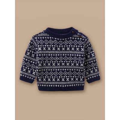 Pull jacquard en laine CYRILLUS