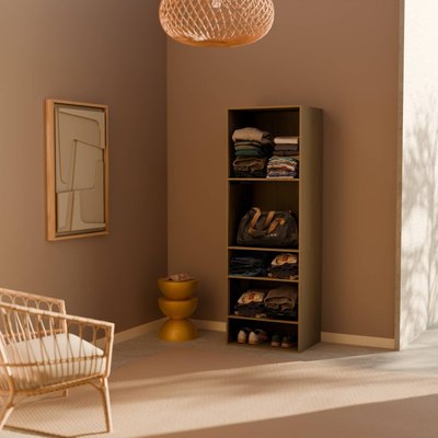 Module dressing décor bois 5 étagères MODULO SWEEEK