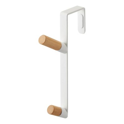 Portemanteau sur porte acier bois  Tower YAMAZAKI