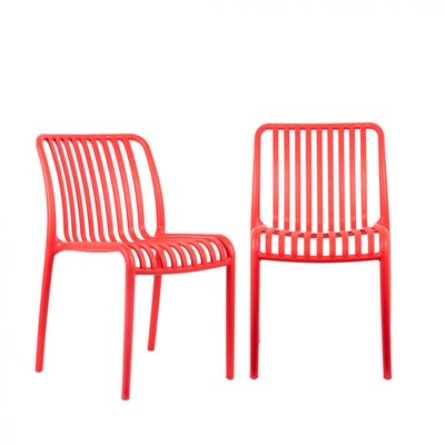 Lot de 2 chaises intérieur et extérieur en plastique- GLEE LEITMOTIV