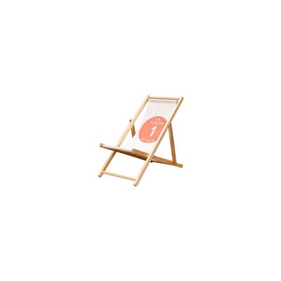 Chaise de jardin en bois clair FLÈCHE CHEHOMA