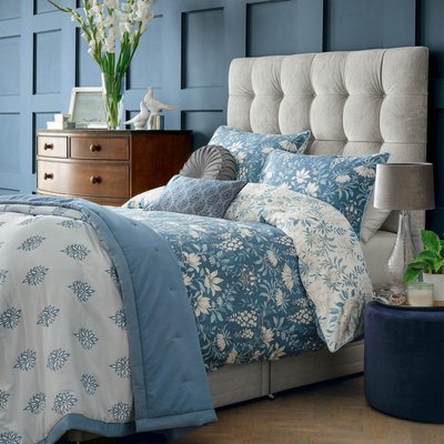 Parure de lit fleurie Parterre Seaspray pour grand lit double LAURA ASHLEY