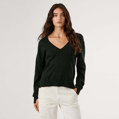 Pull Col V En Maille PEPE JEANS