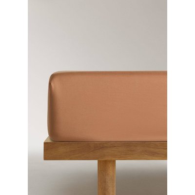 Drap-housse coton satin lavé lit 150 cm MANGO HOME