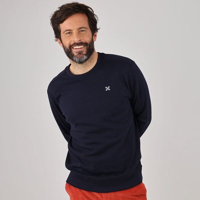 Cotton Blend Sweatshirt with Crew Neck OXBOW