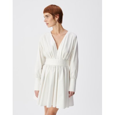 Robe courte popeline plis à la taille IKKS