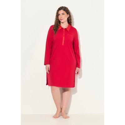 Chemise de nuit avec col, détails en satin ULLA POPKEN