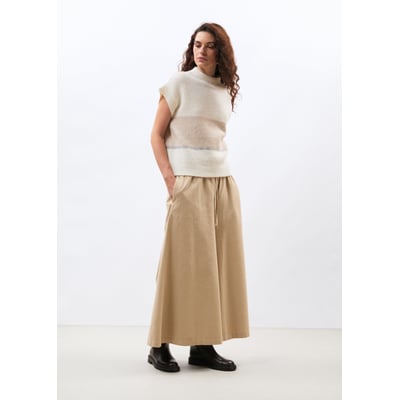 Pantalon jupe-culotte en velours côtelé HUMILITY