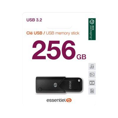 Clé USB 256Go USB 3.2 ESSENTIEL B