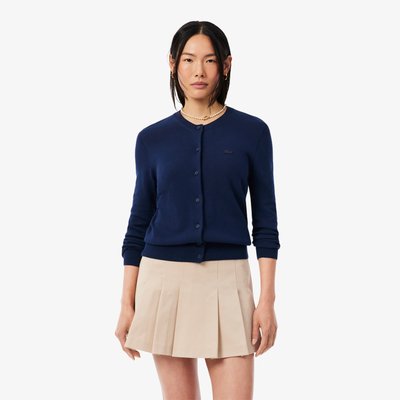 Cardigan coton maille 3D LACOSTE