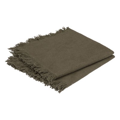 Ensemble de 2 serviettes de table à franges MAHA ATMOSPHERA