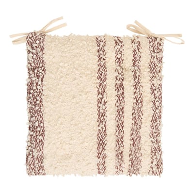 Galette de chaise carrée en coton BERYL ATMOSPHERA
