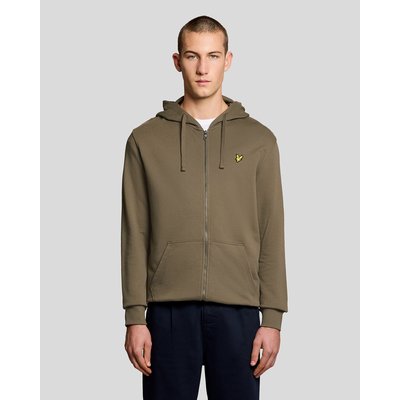 Sweat à capuche zippé en coton loopback LYLE & SCOTT