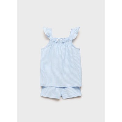 Lot pyjama coton rayures MANGO BABY