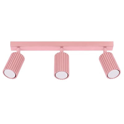 Plafonnier Aluminium Rose GU10 3 Karbon EDEN