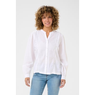 Blouse with long sleeve CREAM