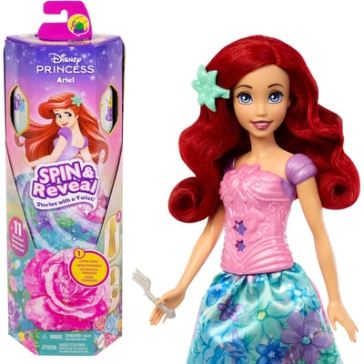 Princesses Disney Spin & Reveal-Poupée Ariel MATTEL