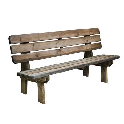 Banc de jardin 4 places en bois Rambouillet CEMONJARDIN