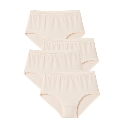 Lot de 3 Culottes midi en coton + 1 gratuite DAMART