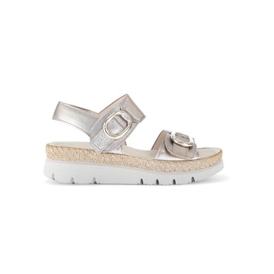 Sandales en cuir à talon compensé GABOR