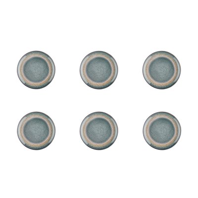 Lot de 6 assiettes à pain en grès, GENESIS BJORN