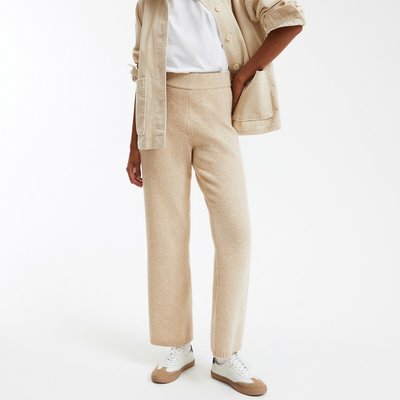 Pantalon droit en maille tricot, taille haute LA REDOUTE COLLECTIONS