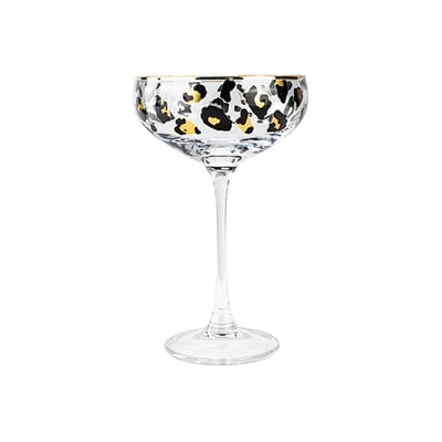 Lot de 4 coupes en verre 27cl, LEOPARD NOVASTYL