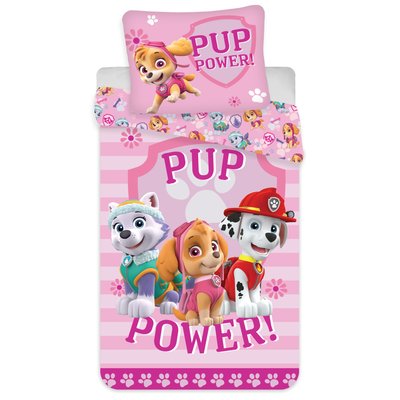 Parure de Lit Bébé Coton Réversible Power Up PAT PATROUILLE