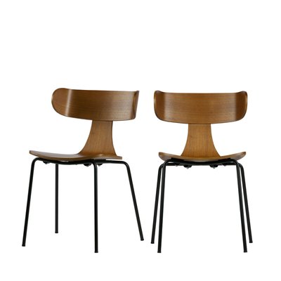 Lot de 2 chaises design empilables- FORM WOOOD
