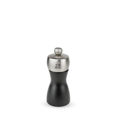 Moulin à sel manuel en bois et inox couleur noir 12 cm Fidji PEUGEOT