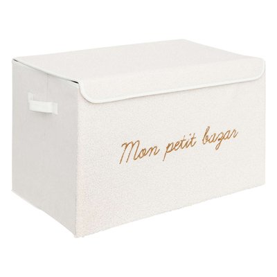Coffre rangement en bouclette ATMOSPHERA